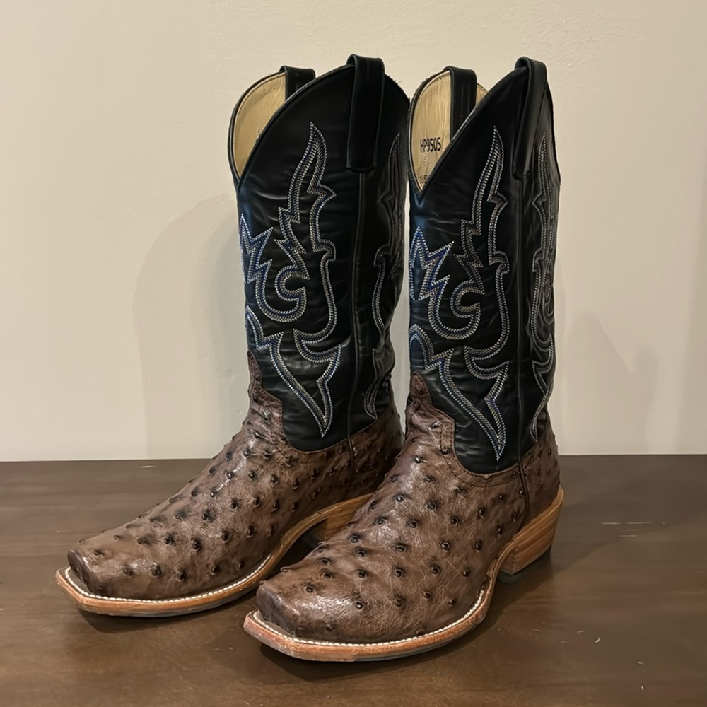 Horse PowerMens Kango Full Quill Ostrich Cowboy Boots